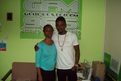 Carol Francis with Christopher Martin