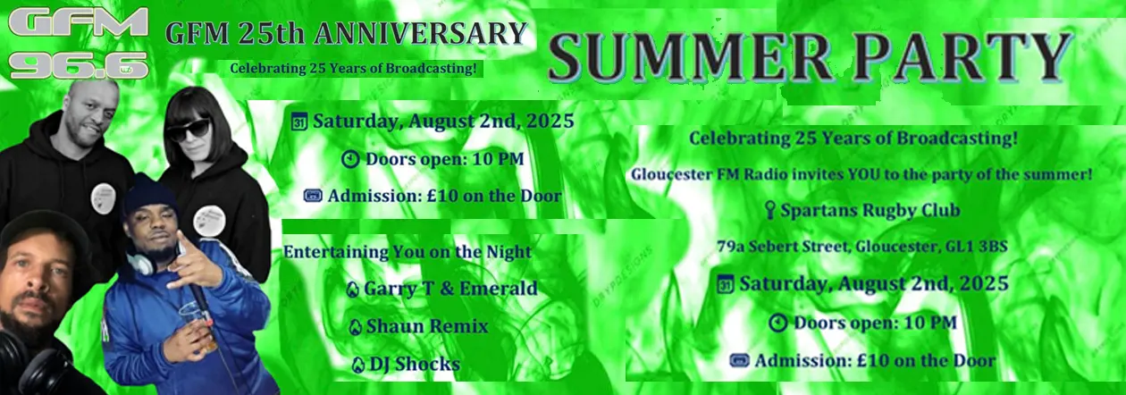 Gloucester FM Celebrates 25 Years of Broadcasting