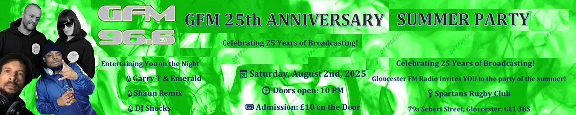 Gloucester FM Celebrates 25 Years of Broadcasting